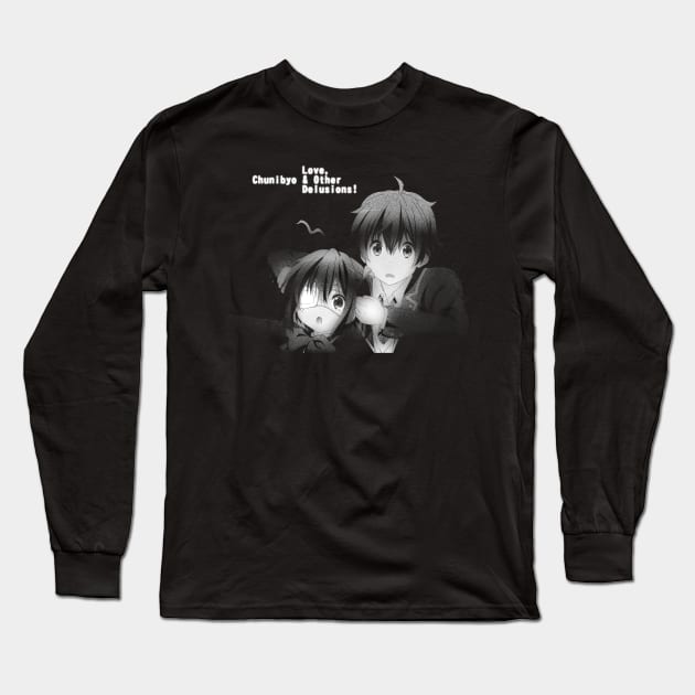 Rikka and Yuuta Long Sleeve T-Shirt by stingi